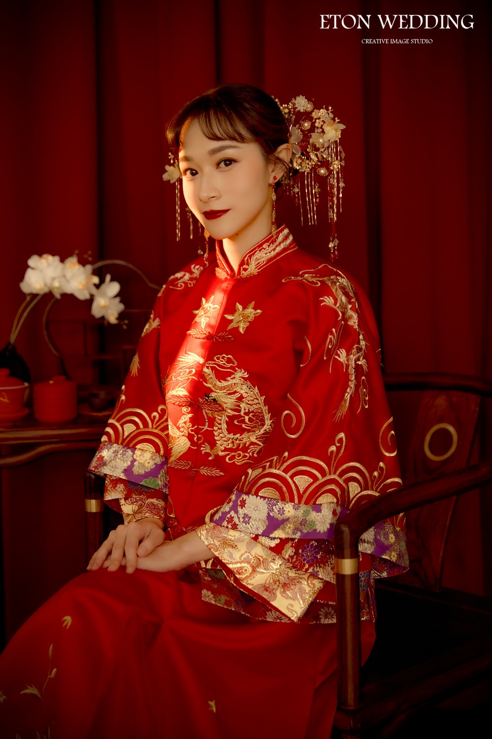 中式禮服,中式禮服出租,秀禾服,秀禾服出租,龍鳳掛,龍鳳掛出租,中式婚紗,中式禮服租借,新中式禮服
